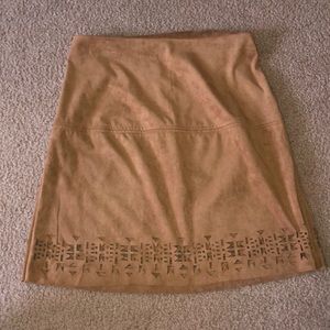 Suede small skirt